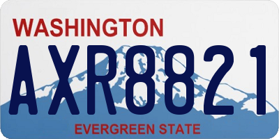 WA license plate AXR8821