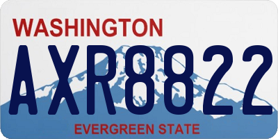 WA license plate AXR8822