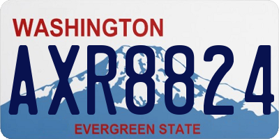 WA license plate AXR8824