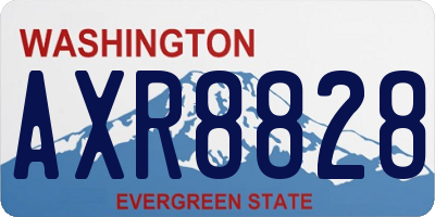 WA license plate AXR8828