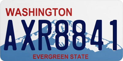 WA license plate AXR8841