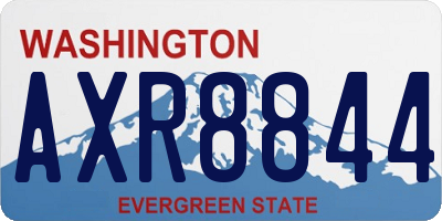 WA license plate AXR8844