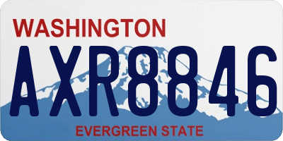 WA license plate AXR8846