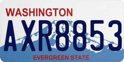 WA license plate AXR8853