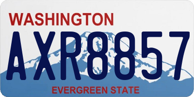 WA license plate AXR8857