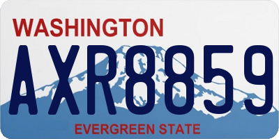 WA license plate AXR8859