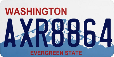 WA license plate AXR8864