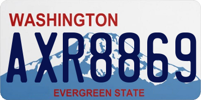 WA license plate AXR8869