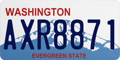 WA license plate AXR8871