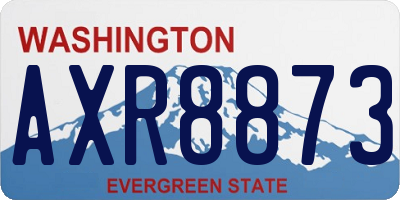 WA license plate AXR8873