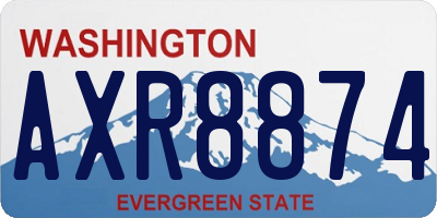 WA license plate AXR8874
