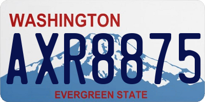 WA license plate AXR8875