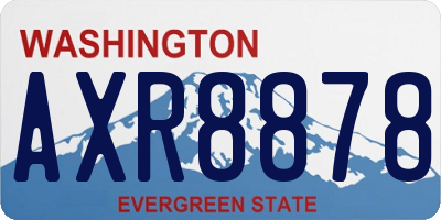 WA license plate AXR8878