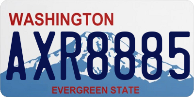 WA license plate AXR8885