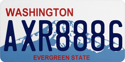 WA license plate AXR8886