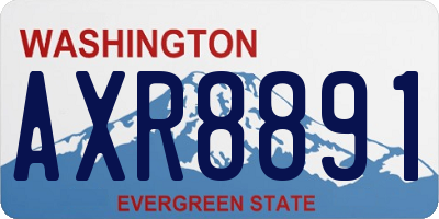 WA license plate AXR8891