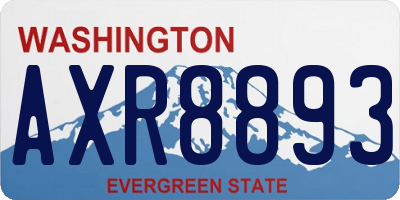 WA license plate AXR8893