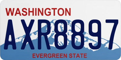 WA license plate AXR8897