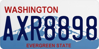 WA license plate AXR8898