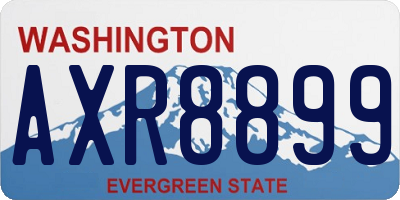 WA license plate AXR8899
