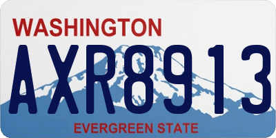 WA license plate AXR8913