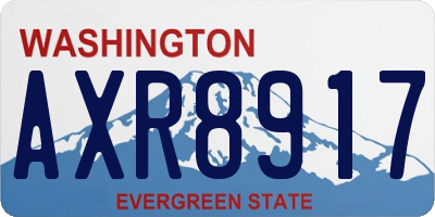 WA license plate AXR8917