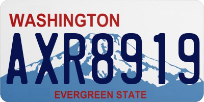 WA license plate AXR8919