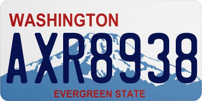 WA license plate AXR8938