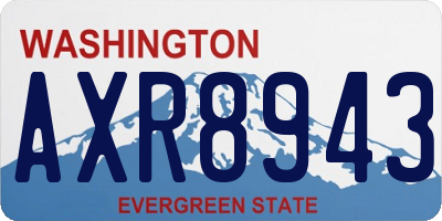 WA license plate AXR8943
