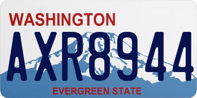 WA license plate AXR8944