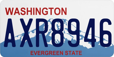 WA license plate AXR8946