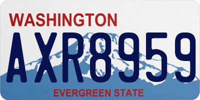 WA license plate AXR8959