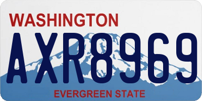 WA license plate AXR8969