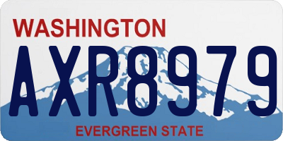 WA license plate AXR8979