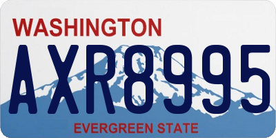 WA license plate AXR8995