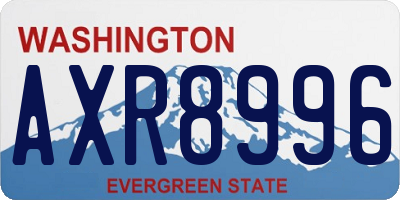 WA license plate AXR8996