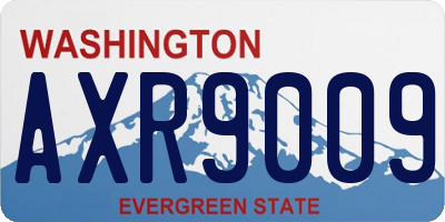 WA license plate AXR9009