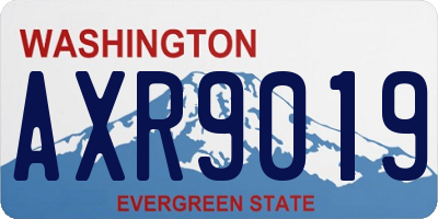 WA license plate AXR9019