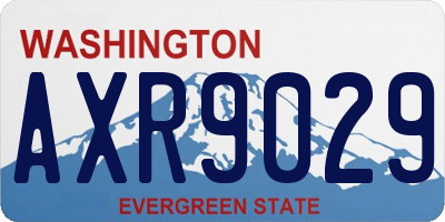 WA license plate AXR9029