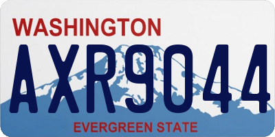 WA license plate AXR9044