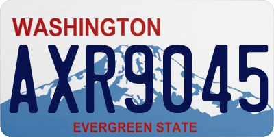 WA license plate AXR9045