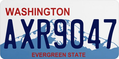 WA license plate AXR9047