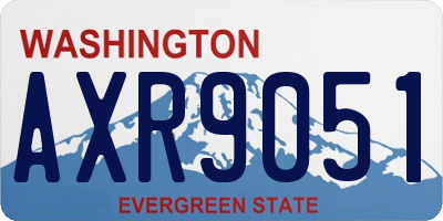 WA license plate AXR9051