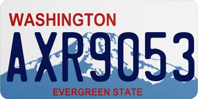 WA license plate AXR9053