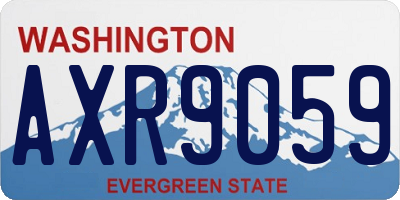 WA license plate AXR9059