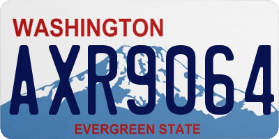 WA license plate AXR9064