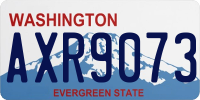 WA license plate AXR9073
