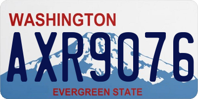 WA license plate AXR9076