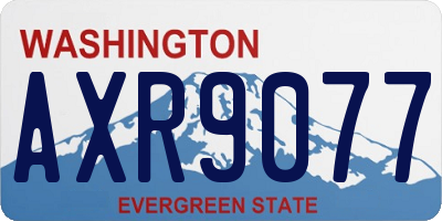 WA license plate AXR9077