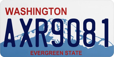 WA license plate AXR9081